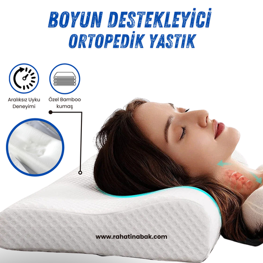 Boyun Destekleyici Ortopedik Yastık / Ekonomik Boy