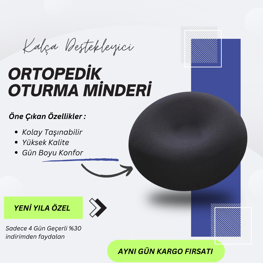 Kalça ve Bel Destekleyici Oturma Minderi